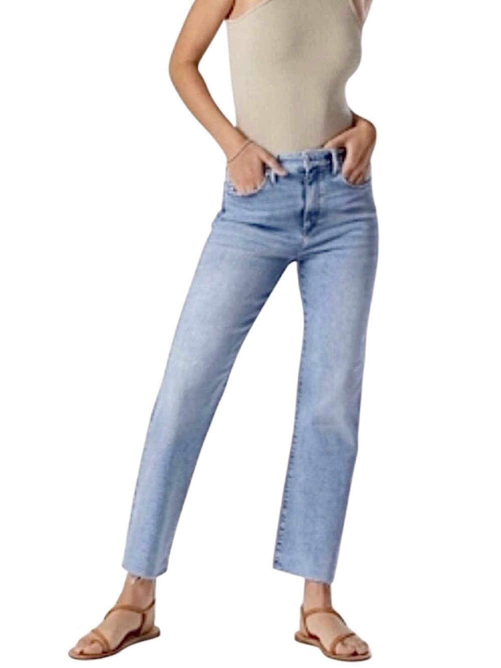Mavi Jeans Barcelona High Rise Wide Leg Premium Organic Denim 27